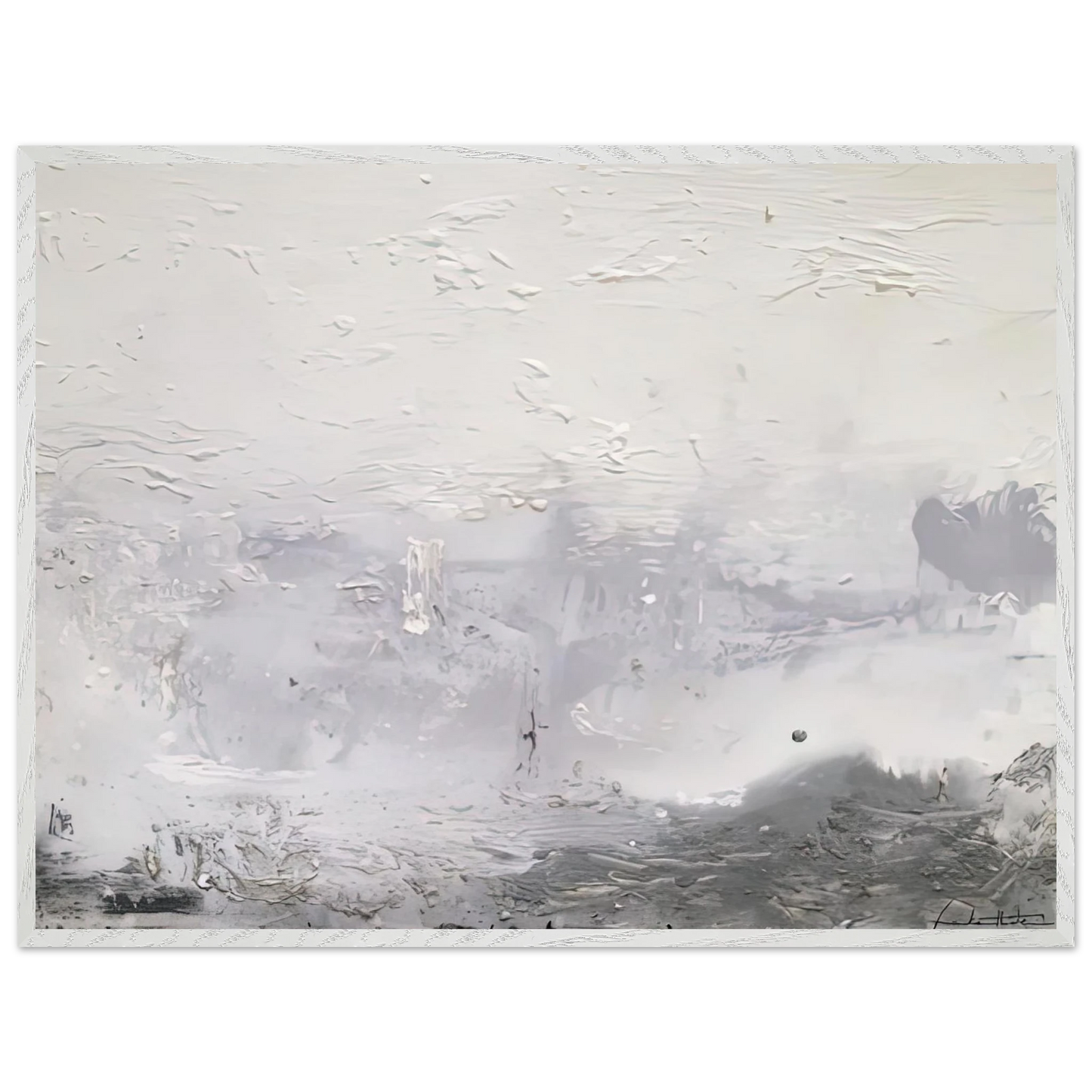 Helen Frankenthaler - Barometer, 1992- Wall Art - 21x29.7 cm / 8x12" - Premium Wooden Framed Poster With Fine Art Paper-canvas - Black frame