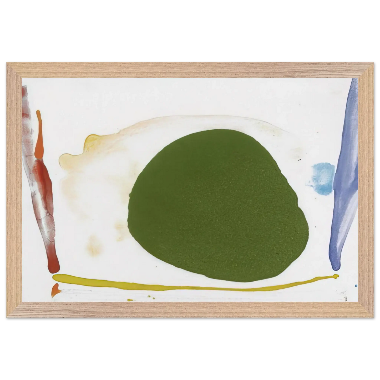 Helen Frankenthaler - Thanksgiving Day - 1973 Wall art - A3 (29.7 x 42  cm) - Premium Wooden Framed Poster With Fine Art Paper - Black frame