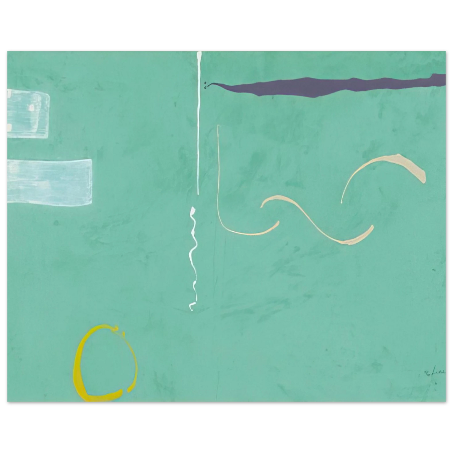Helen Frankenthaler - Tahiti - 1989 Wall art - 60x80 cm / 24x32 inches - Fine Art Poster-canvas - -
