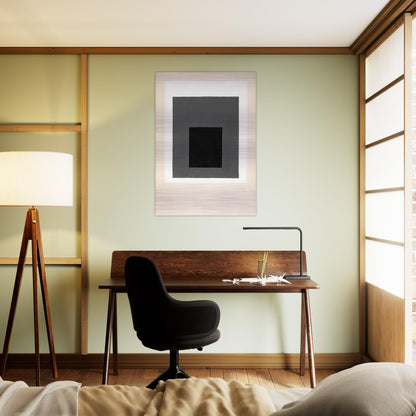 STUDY FOR A HOMAGE TO THE SQUARE 1949 - Josef Albers Brushed Aluminum Print - 70x100 cm / 28x40 inches | Josef Albers Aluminum Print | Josef Albers Prints