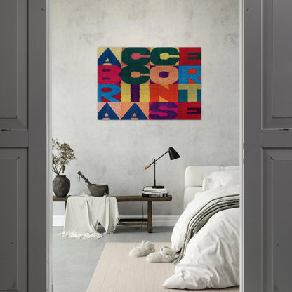A BRACCIA CONSERTE 1994 - Alighiero Boetti Brushed Aluminum Print - 70x100 cm / 28x40 inches | Alighiero Boetti Aluminum Print | Alighiero Boetti Prints