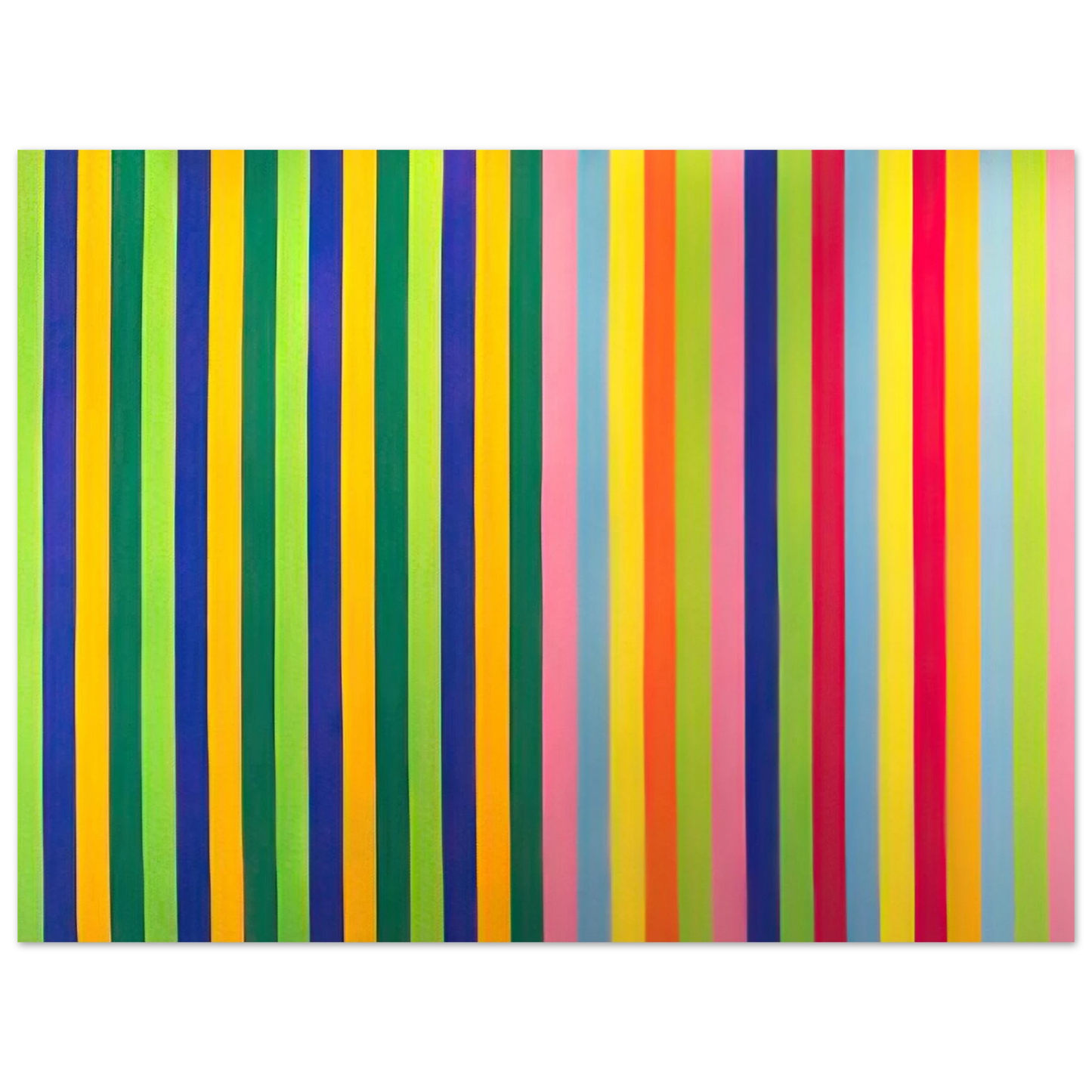 Gene Davis - Solar Skin - 1964  75x100 cm / 30x40inches Fine Art Poster