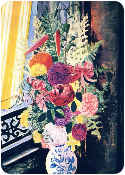 BOUQUET OF VARIOUS FLOWERS 1927 By Moise Kisling Pack of 10 Post Cards | Moise Kisling Post Cards | A6 (10.5 x 14.8 cm) - 4.1 x 5.8 inches