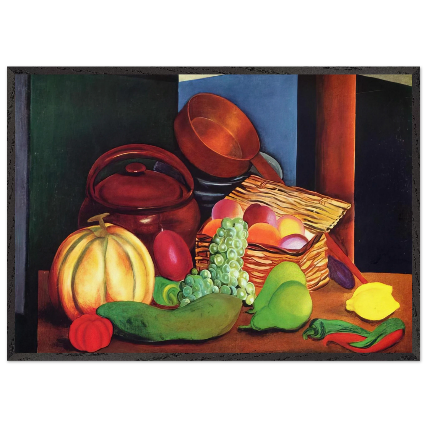 NOT IDENTIFIED 17 - Moise Kisling 70x100 cm / 28x40 inches Framed Art Print – Black Wooden Frame