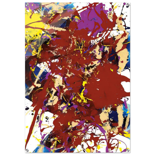 Untitled  SFP94-99  SFF 1781  - Sam Francis Acrylic Print - 70x100 cm / 28x40″ inches | Sam Francis Wall Art | Sam Francis Prints