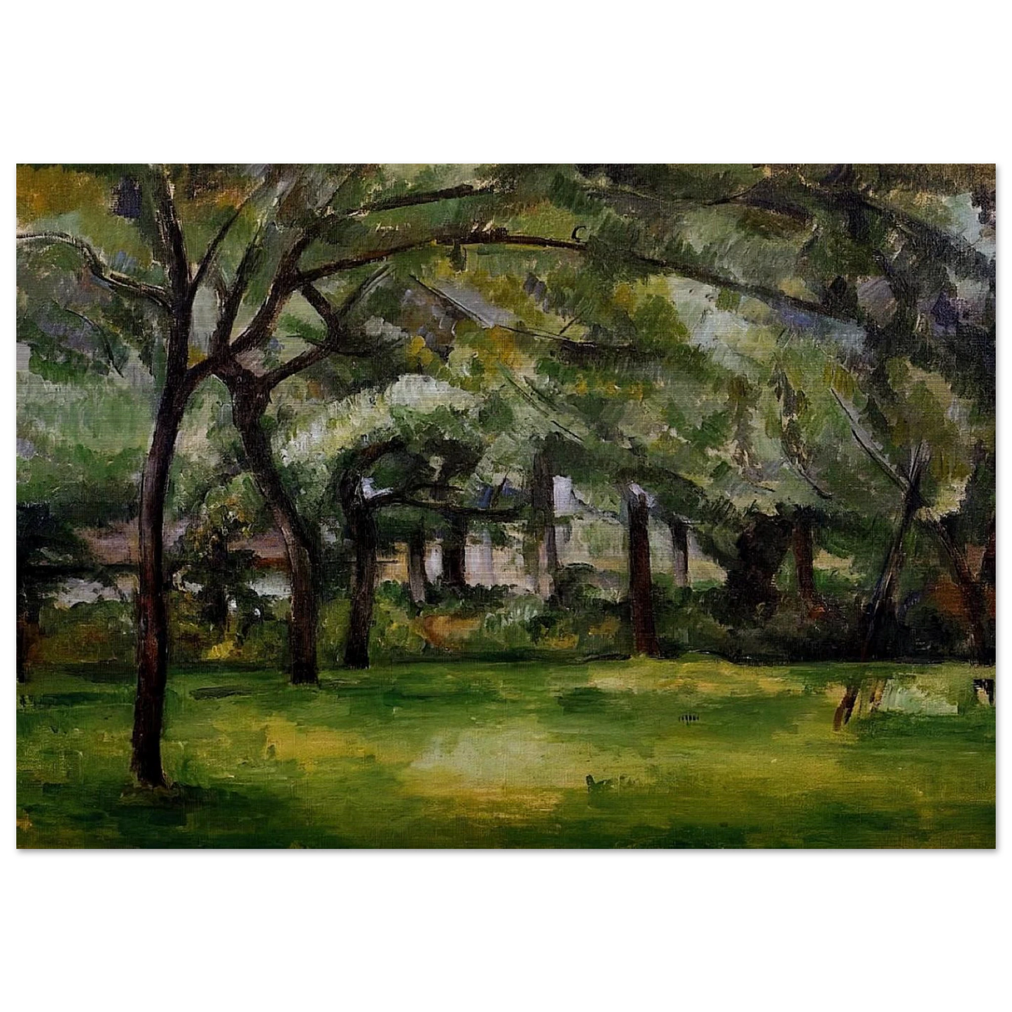 Farm in Normandy. Summer - Paul Cézanne Brushed Aluminum Print - 70x100 cm / 28x40 inches | Paul Cézanne Aluminum Print | Paul Cézanne Prints