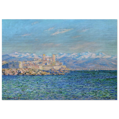 Antibes, Afternoon Effect - claude monet Brushed Aluminum Print - 70x100 cm / 28x40 inches | claude monet Aluminum Print | claude monet Prints