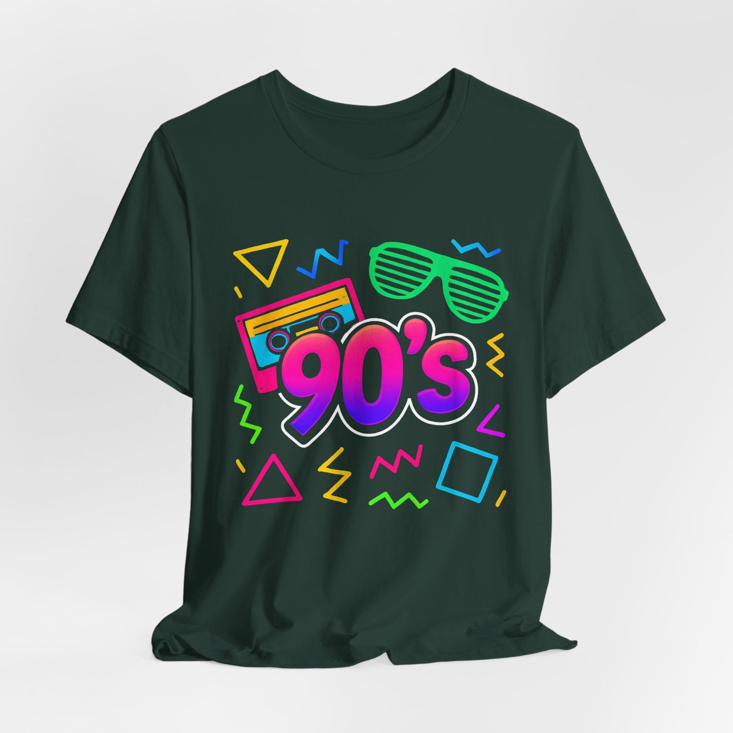 Música de la vieja escuela de los 90: ambiente arcade, clásico vintage de los 90. Camiseta retro de los 90 con la frase "Amo los años noventa".