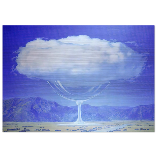 THE HEARTSTRINGS 1960 - Rene Magritte Brushed Aluminum Print - 70x100 cm / 28x40 inches | Rene Magritte Aluminum Print | Rene Magritte Prints