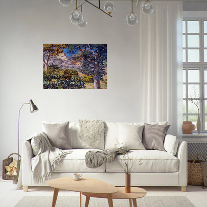 NOON LANDSCAPE - Theo van Rysselberghe Brushed Aluminum Print - 70x100 cm / 28x40 inches | Theo van Rysselberghe Aluminum Print | Theo van Rysselberghe Prints