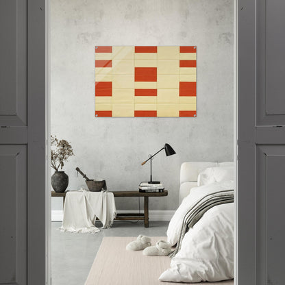 Red and White - Ellsworth Kelly Acrylic Print - 70x100 cm / 28x40″ inches