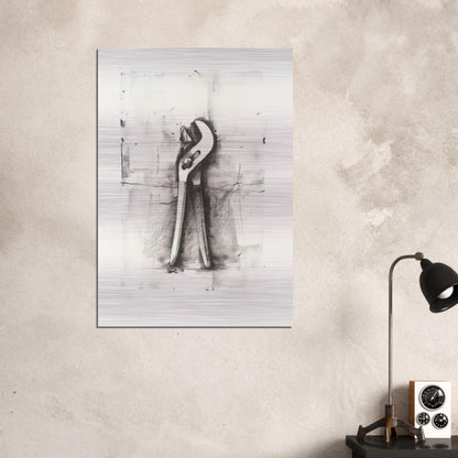 UNTITLED FROM TEN WINTER TOOLS 1973 - Jim Dine Brushed Aluminum Print - 70x100 cm / 28x40 inches | Jim Dine Aluminum Print | Jim Dine Prints