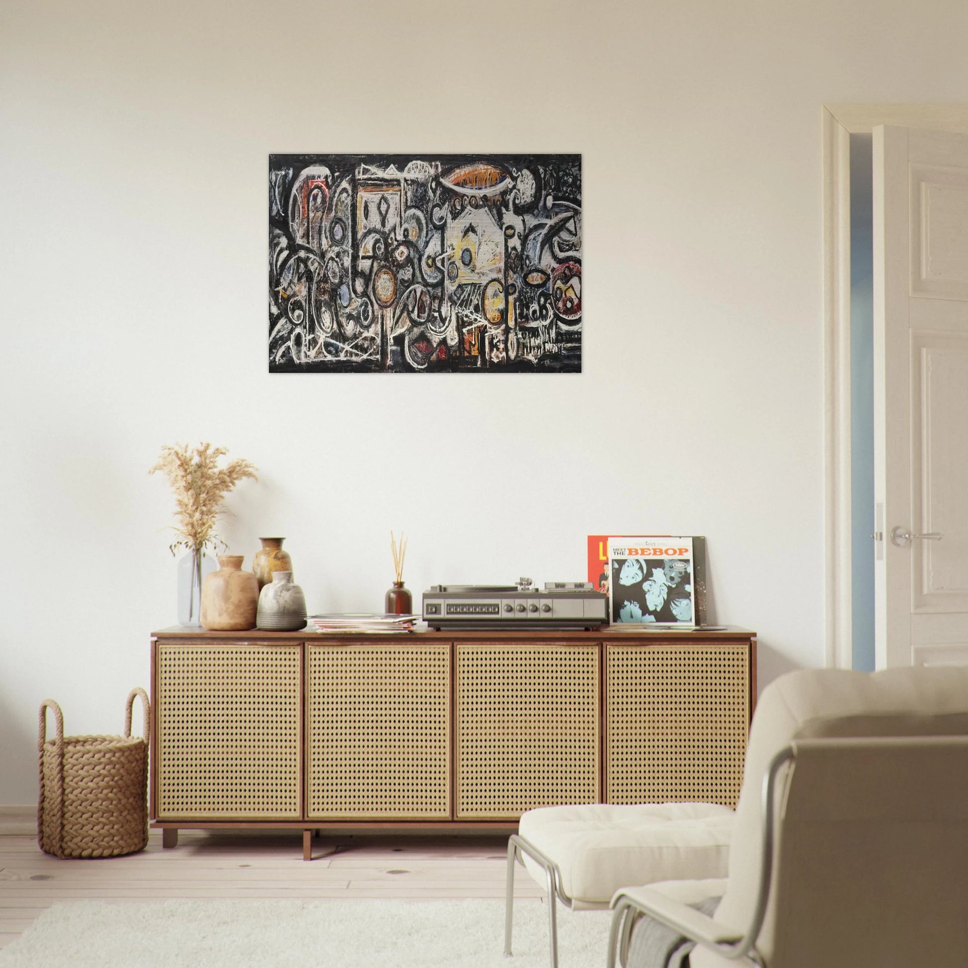 Fugue Number 2 - 1943 - Richard Pousette-Dart Brushed Aluminum Print - 70x100 cm / 28x40 inches | Richard Pousette-Dart Aluminum Print | Richard Pousette-Dart Prints