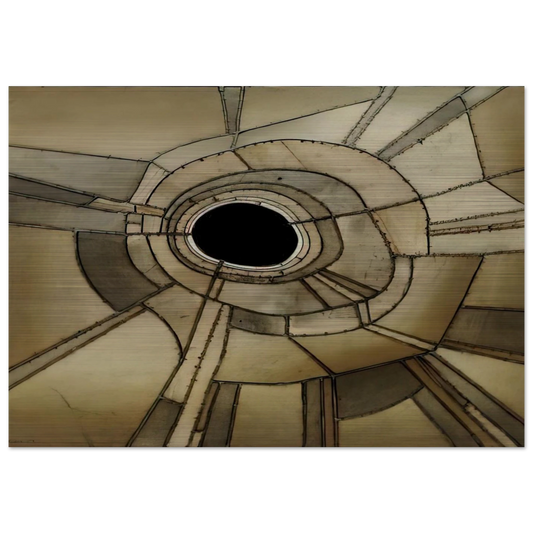 UNTITLED 1959 - Lee Bontecou Brushed Aluminum Print - 70x100 cm / 28x40 inches | Lee Bontecou Aluminum Print | Lee Bontecou Prints