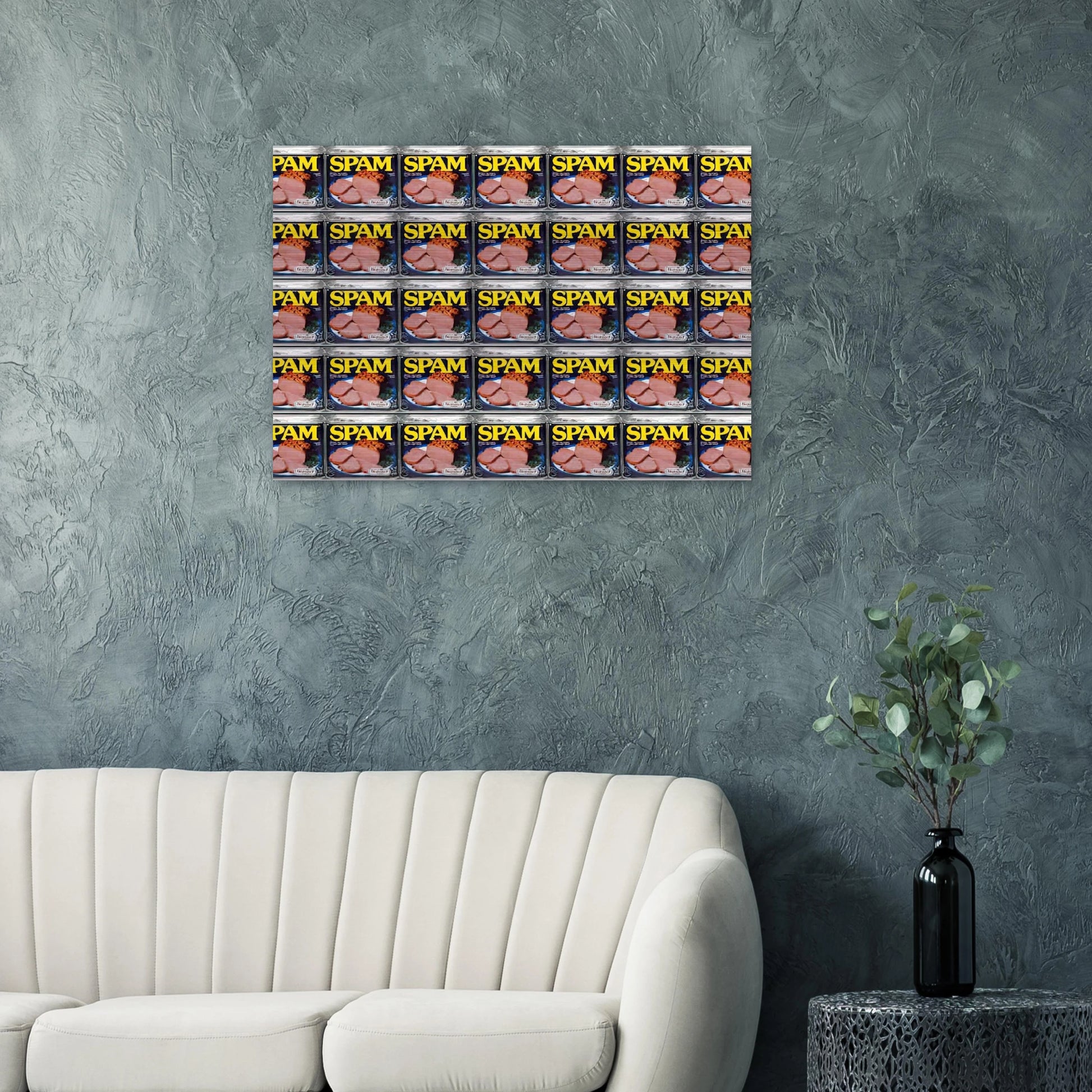 Spam - Andy Warhol Brushed Aluminum Print - 70x100 cm / 28x40 inches | Andy Warhol Aluminum Print | Andy Warhol Prints