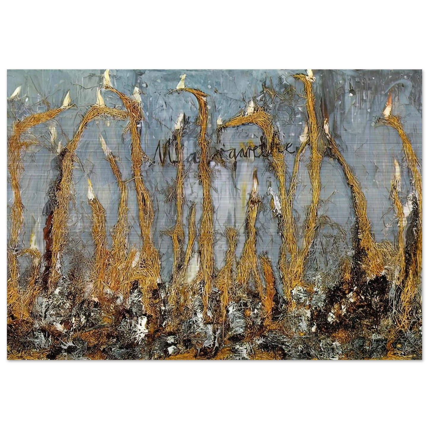 MARGARETHE - Anselm Kiefer Brushed Aluminum Print - 70x100 cm / 28x40 inches | Anselm Kiefer Aluminum Print | Anselm Kiefer Prints