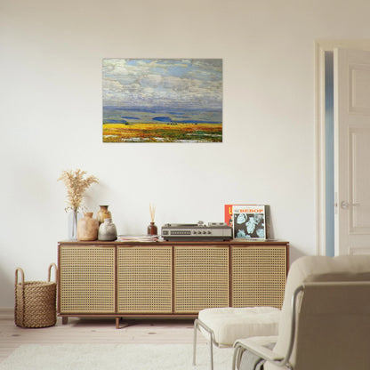 Oregon Landscape - Childe Hassam Brushed Aluminum Print - 70x100 cm / 28x40 inches | Childe Hassam Aluminum Print | Childe Hassam Prints