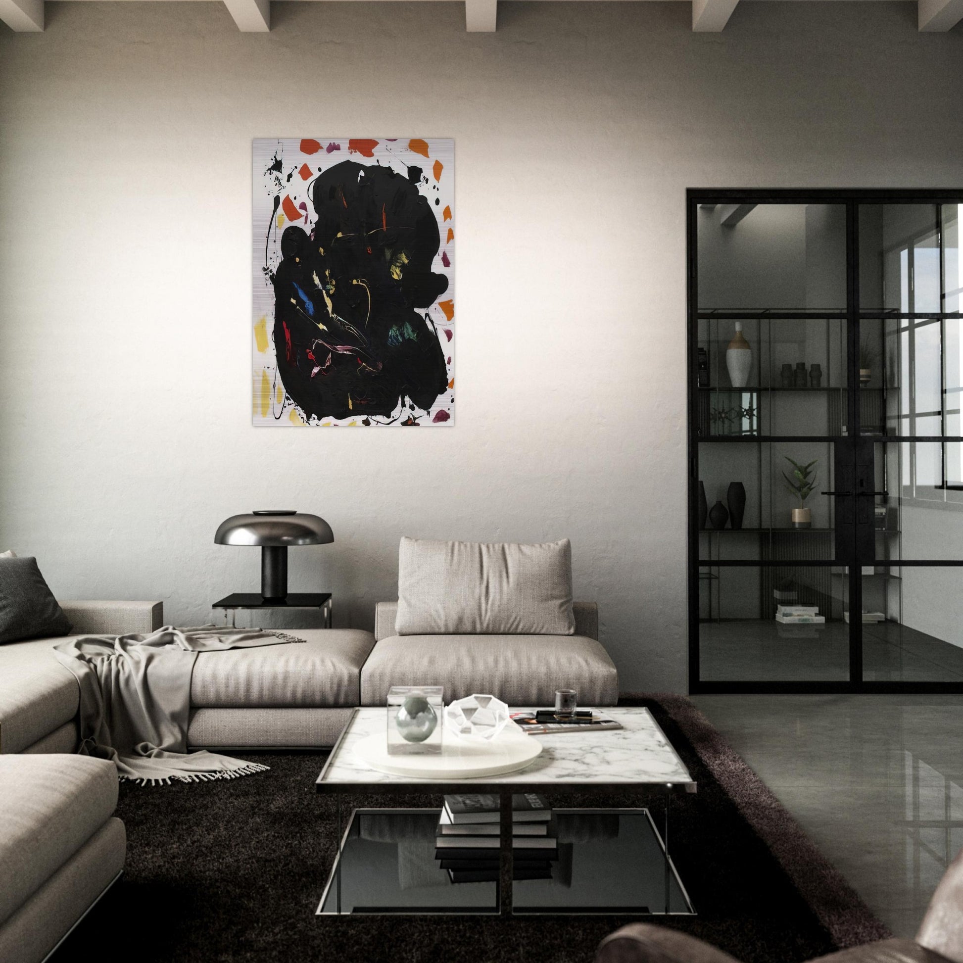 Black Diamond - Hans Hofmann Brushed Aluminum Print - 70x100 cm / 28x40 inches | Hans Hofmann Aluminum Print | Hans Hofmann Prints