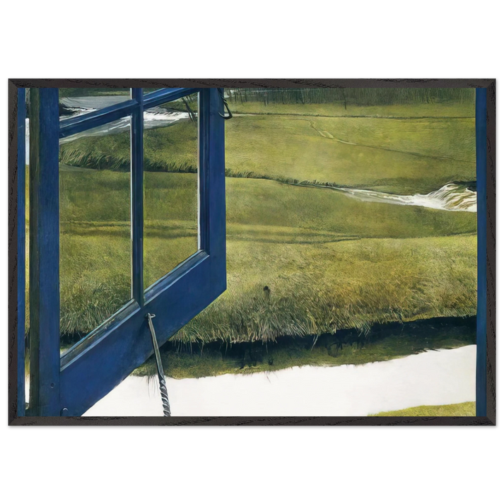 LOVE IN THE AFTERNOON - Andrew Wyeth 70x100 cm / 28x40 inches Framed Art Print – Black Wooden Frame