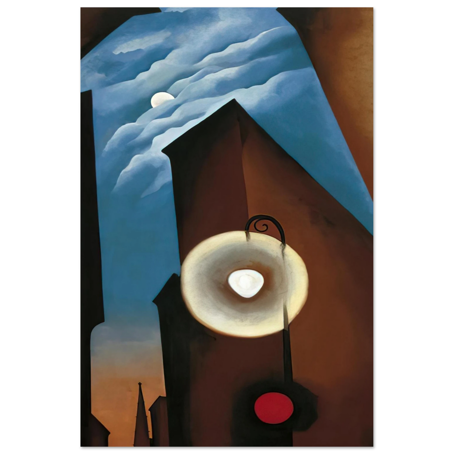 Georgia O'Keeffe - New York with Moon Fine Art Poster