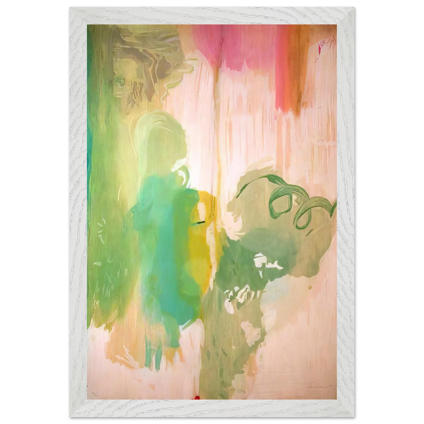 Helen Frankenthaler - Snow Pines - 2004 Wall art - A1 (59.4 x 84.1  cm) - Premium Wooden Framed Poster With Fine Art Paper-canvas - Black frame