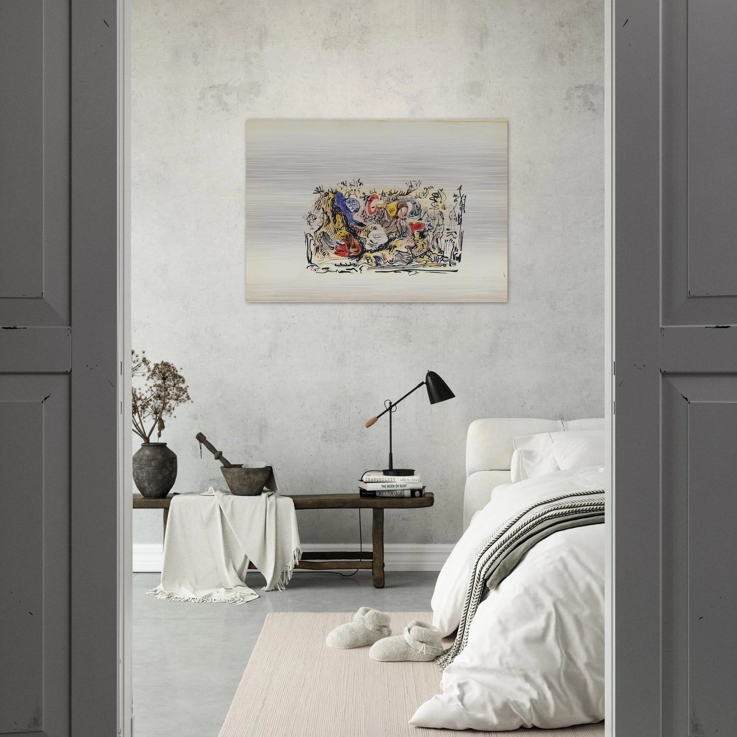 UNTITLED - Jackson Pollock Brushed Aluminum Print - 70x100 cm / 28x40 inches | Jackson Pollock Aluminum Print | Jackson Pollock Prints