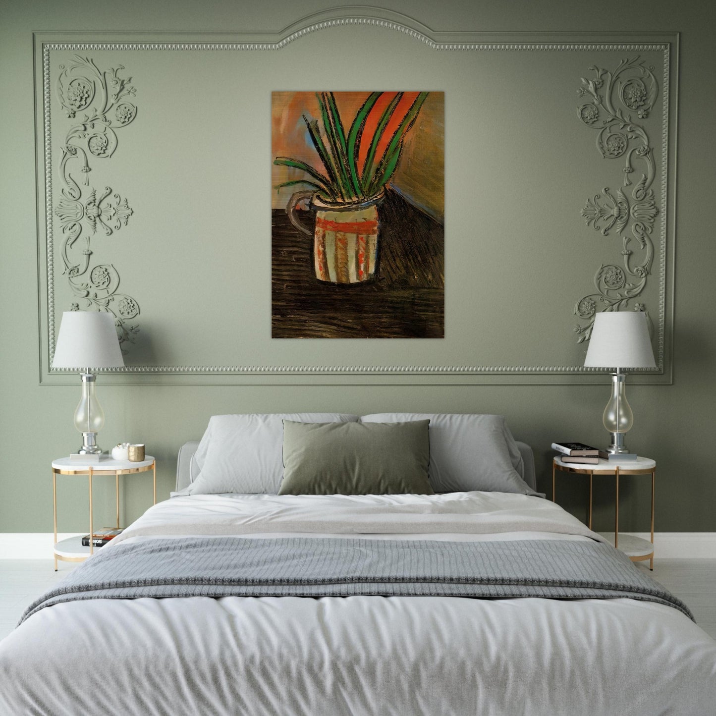 Exotic Flowers - 1907 - Pablo Picasso Brushed Aluminum Print - 70x100 cm / 28x40 inches | Pablo Picasso Aluminum Print | Pablo Picasso Prints