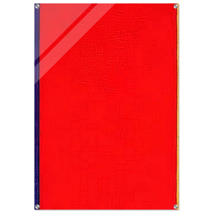 Who's Afraid of Red, Yellow, and Blue I - Barnett Newman Acrylic Print - 70x100 cm / 28x40″ inches