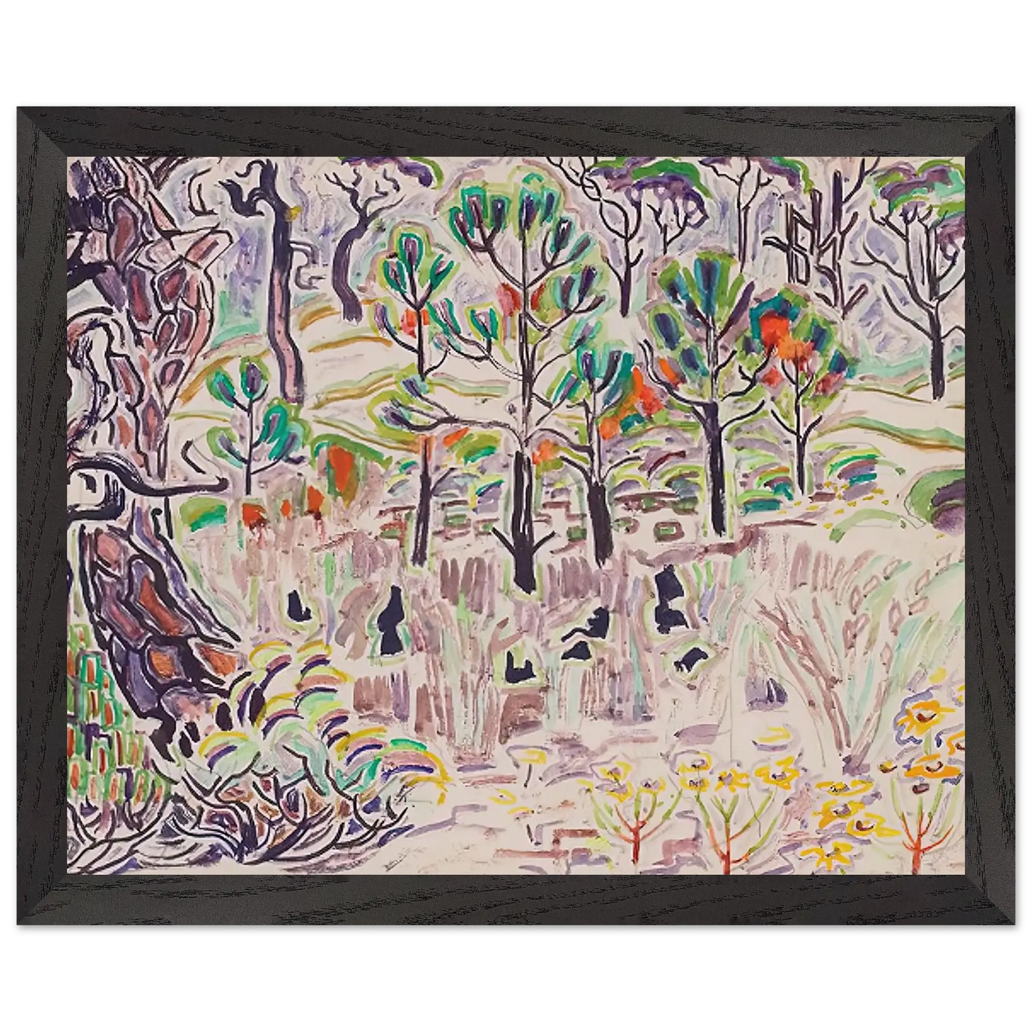Walter Inglis Anderson - Walter Anderson Wall art - 13x18 cm / 5x7 Inches - Premium Wooden Framed Poster With Fine Art Paper - White frame