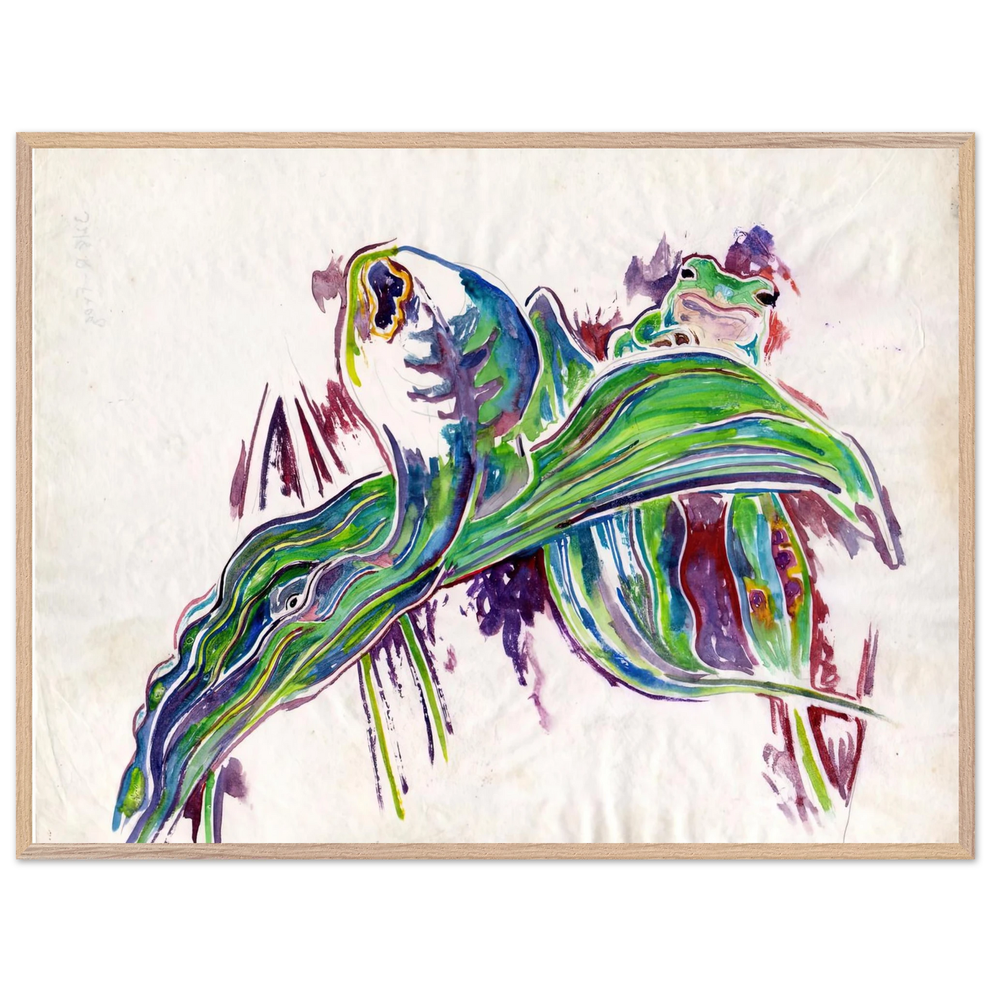Walter Inglis Anderson - Walter Anderson Wall art - A1 (59.4 x 84.1  cm) - Premium Wooden Framed Poster With Fine Art Paper-canvas - Wood frame