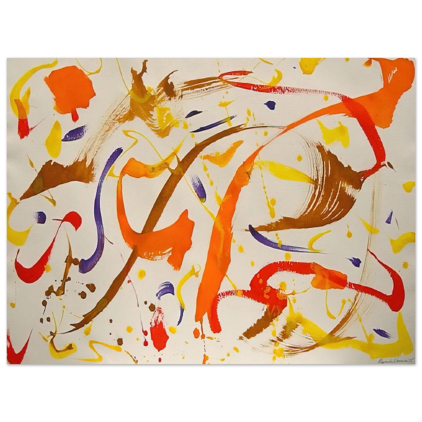 Alexander Liberman - Untitled Abstract - 1975  75x100 cm / 30x40inches Fine Art Poster