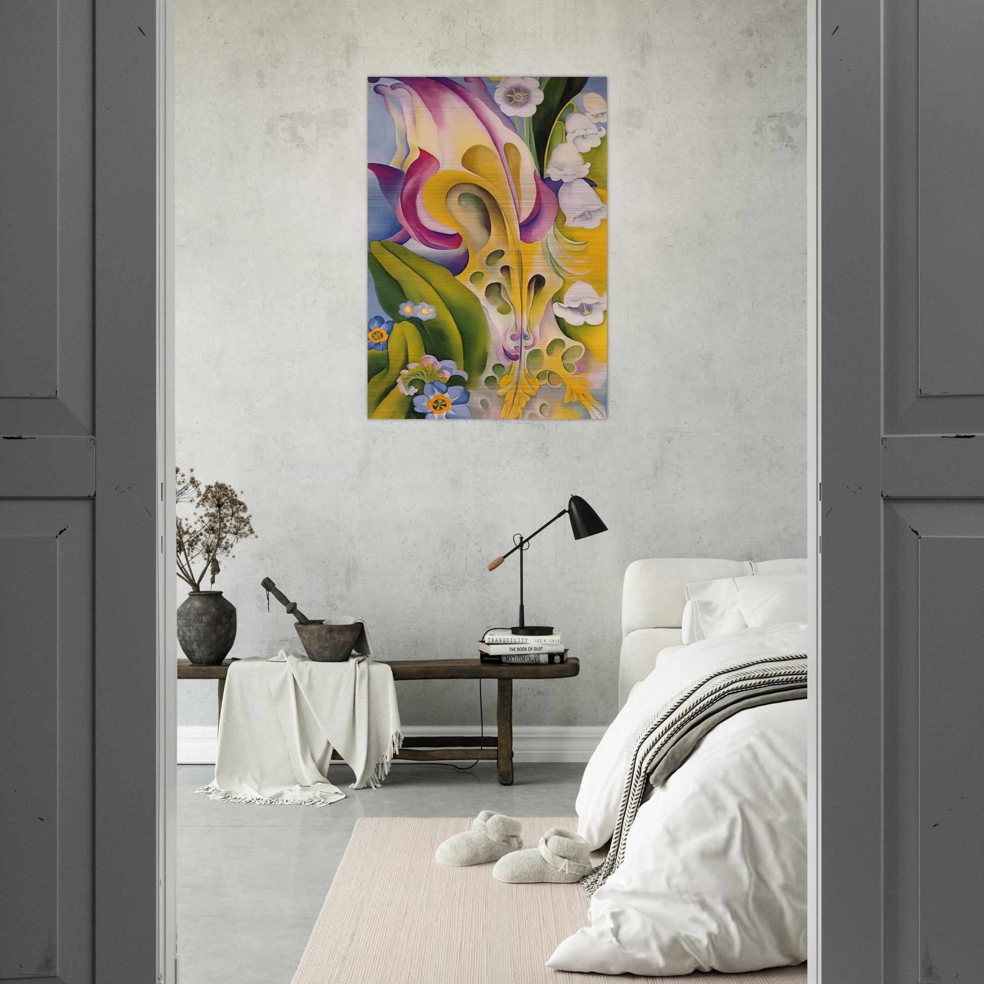 From the Old Garden No 2 - Georgia O'Keeffe Brushed Aluminum Print - 70x100 cm / 28x40 inches | Georgia O'Keeffe Aluminum Print | Georgia O'Keeffe Prints