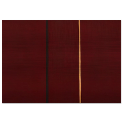 Covenant - Barnett Newman Brushed Aluminum Print - 70x100 cm / 28x40 inches | Barnett Newman Aluminum Print | Barnett Newman Prints