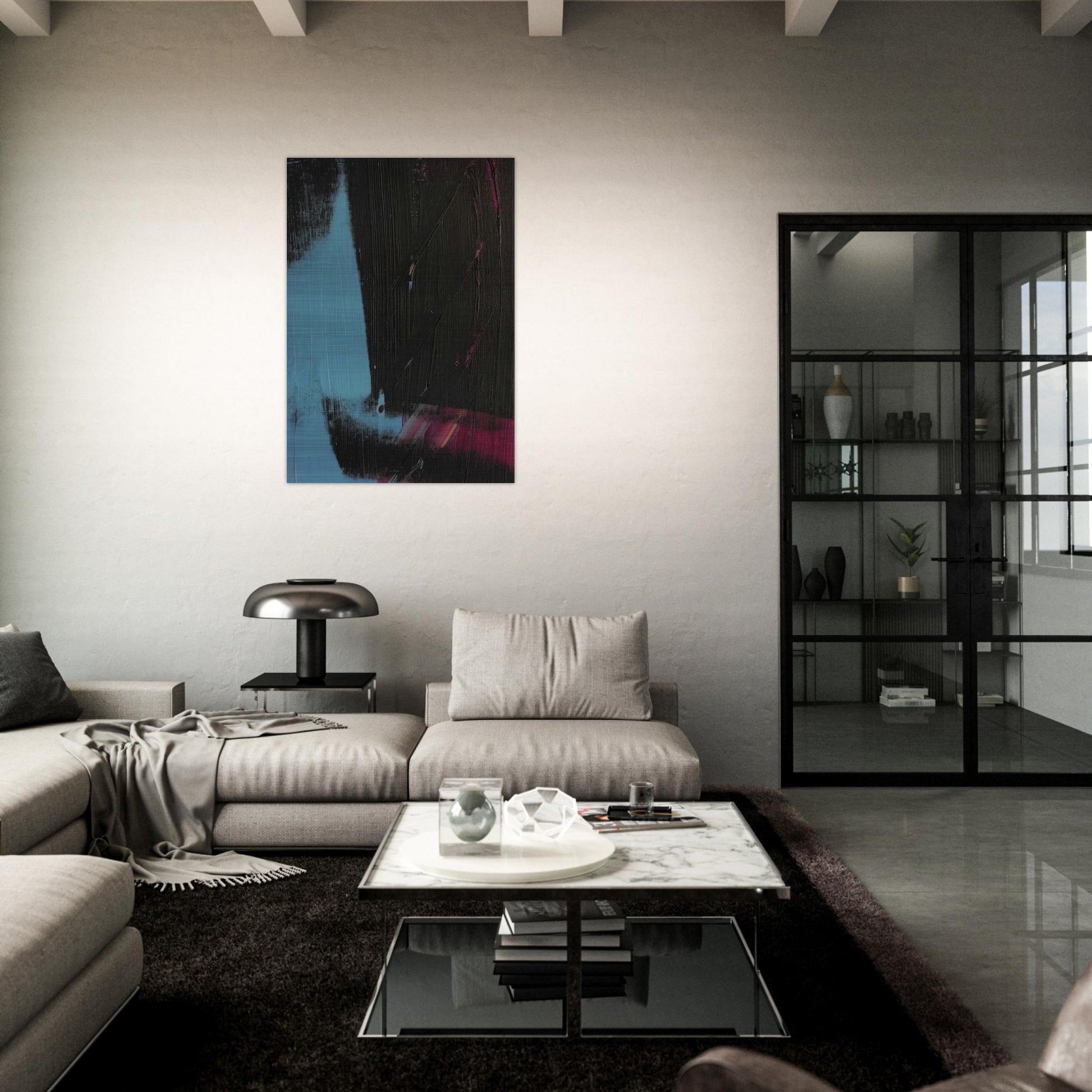 Shadow - Andy Warhol Brushed Aluminum Print - 70x100 cm / 28x40 inches | Andy Warhol Aluminum Print | Andy Warhol Prints