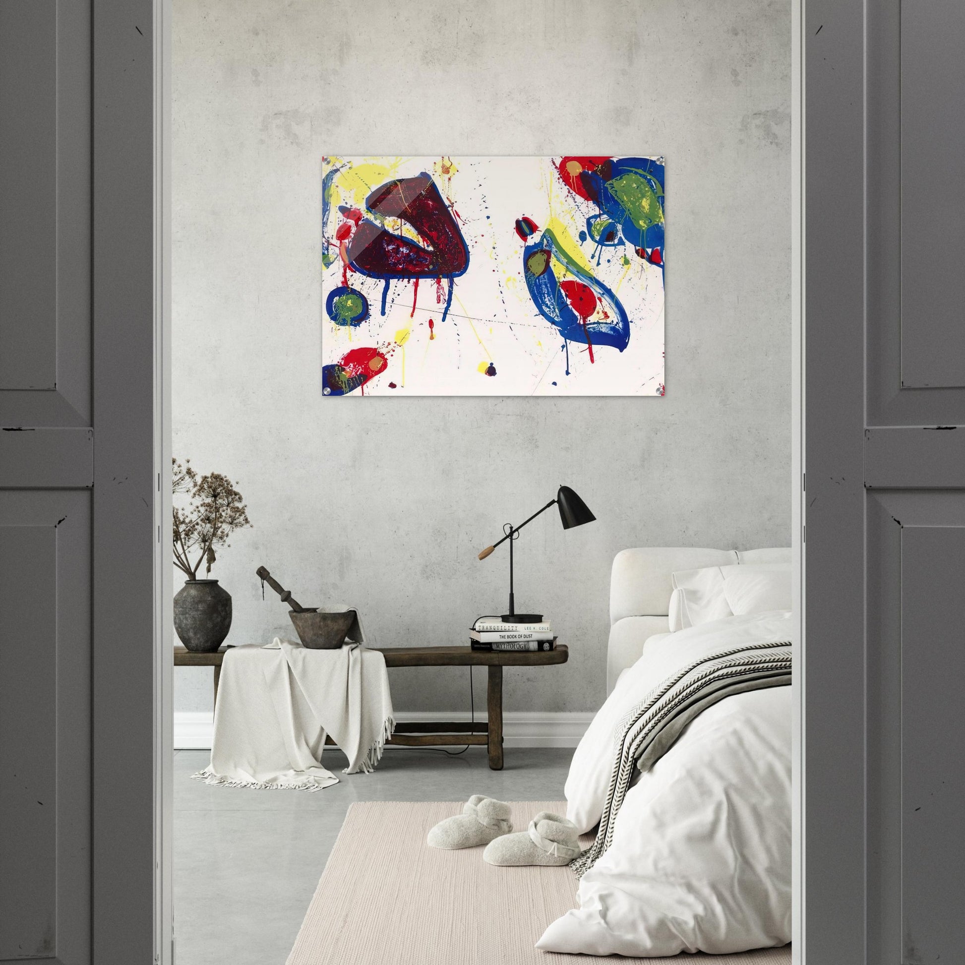 Heart Stone - Sam Francis Acrylic Print - 70x100 cm / 28x40″ inches