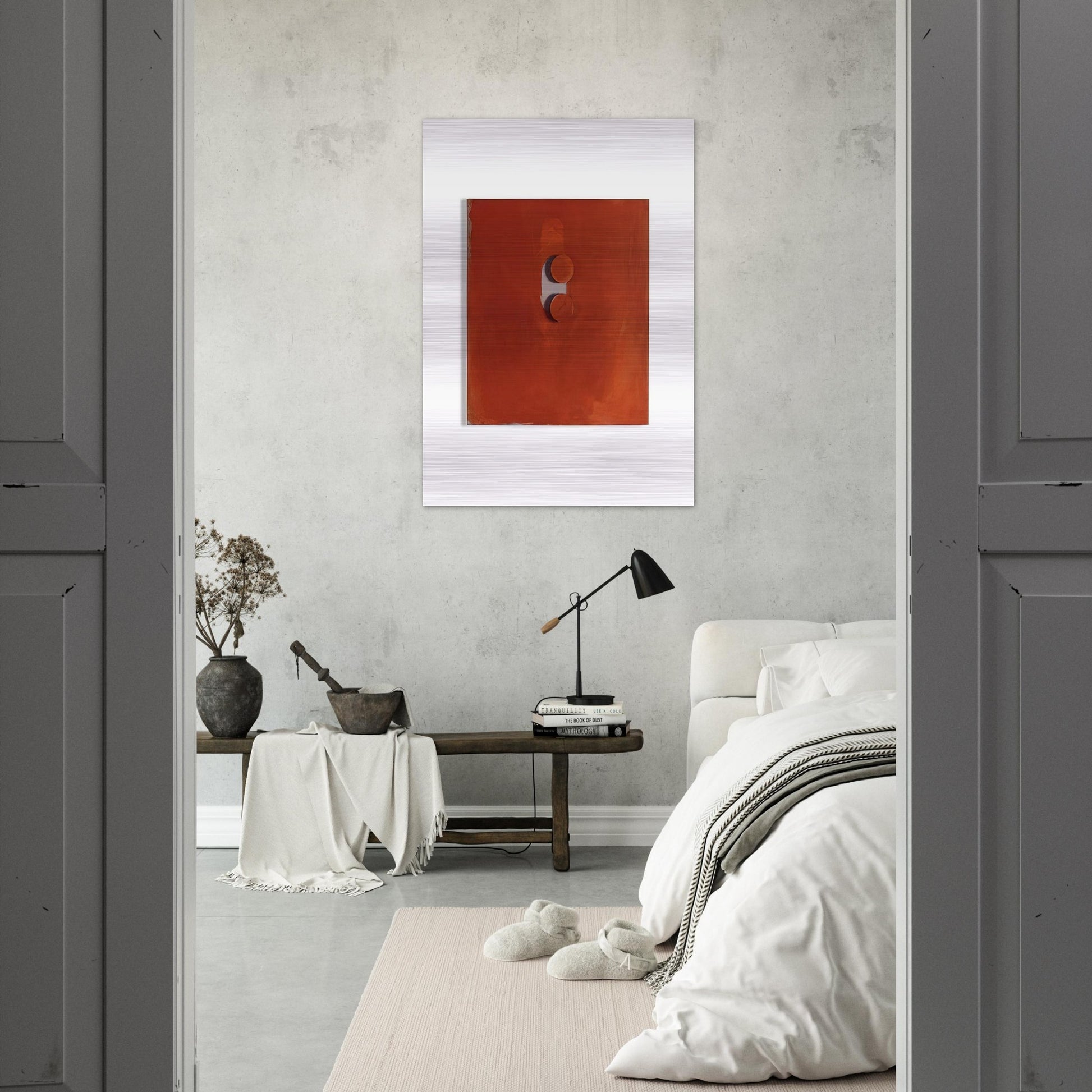 TABLETTENBILD 1966 - BLINKY PALERMO Brushed Aluminum Print - 70x100 cm / 28x40 inches | BLINKY PALERMO Aluminum Print | BLINKY PALERMO Prints