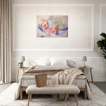 Mountains and Sea - 1952 - Helen Frankenthaler Acrylic Print - 70x100 cm / 28x40″ inches