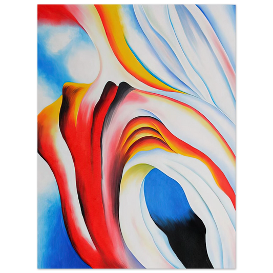 Georgia O'Keeffe - Music Pink and Blue Fine Art Poster