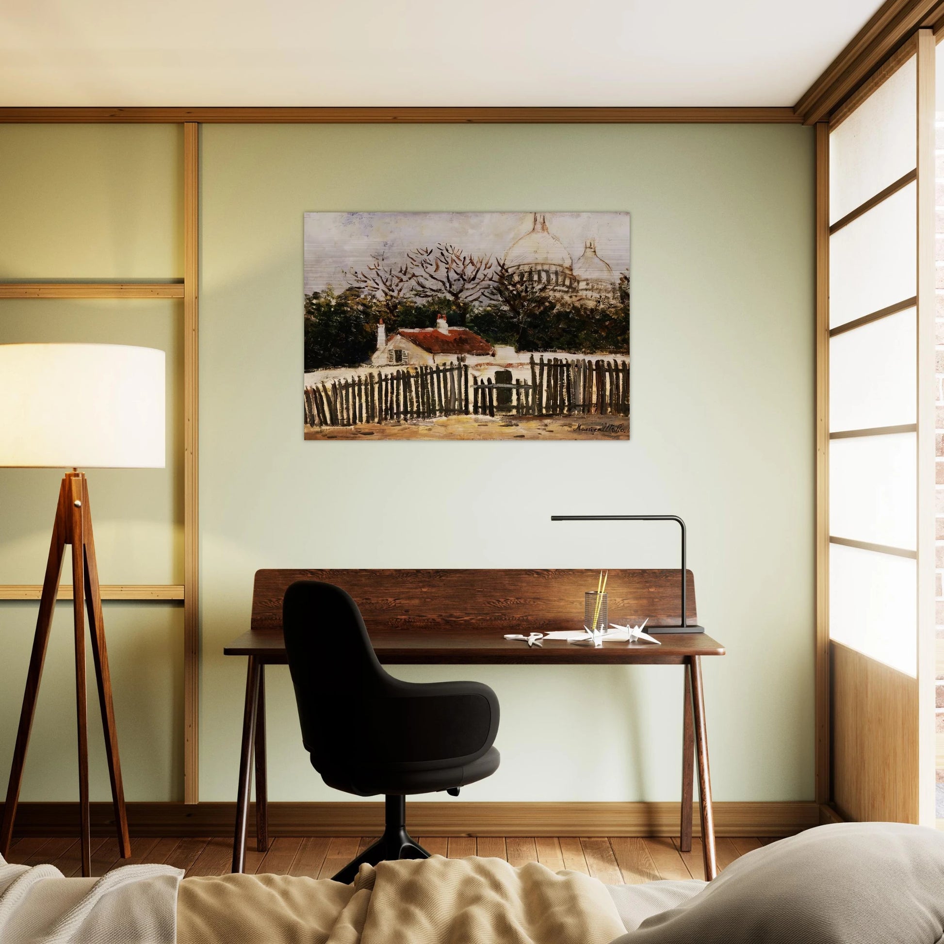 SACRE COEUR 2 - Maurice Utrillo Brushed Aluminum Print - 70x100 cm / 28x40 inches | Maurice Utrillo Aluminum Print | Maurice Utrillo Prints