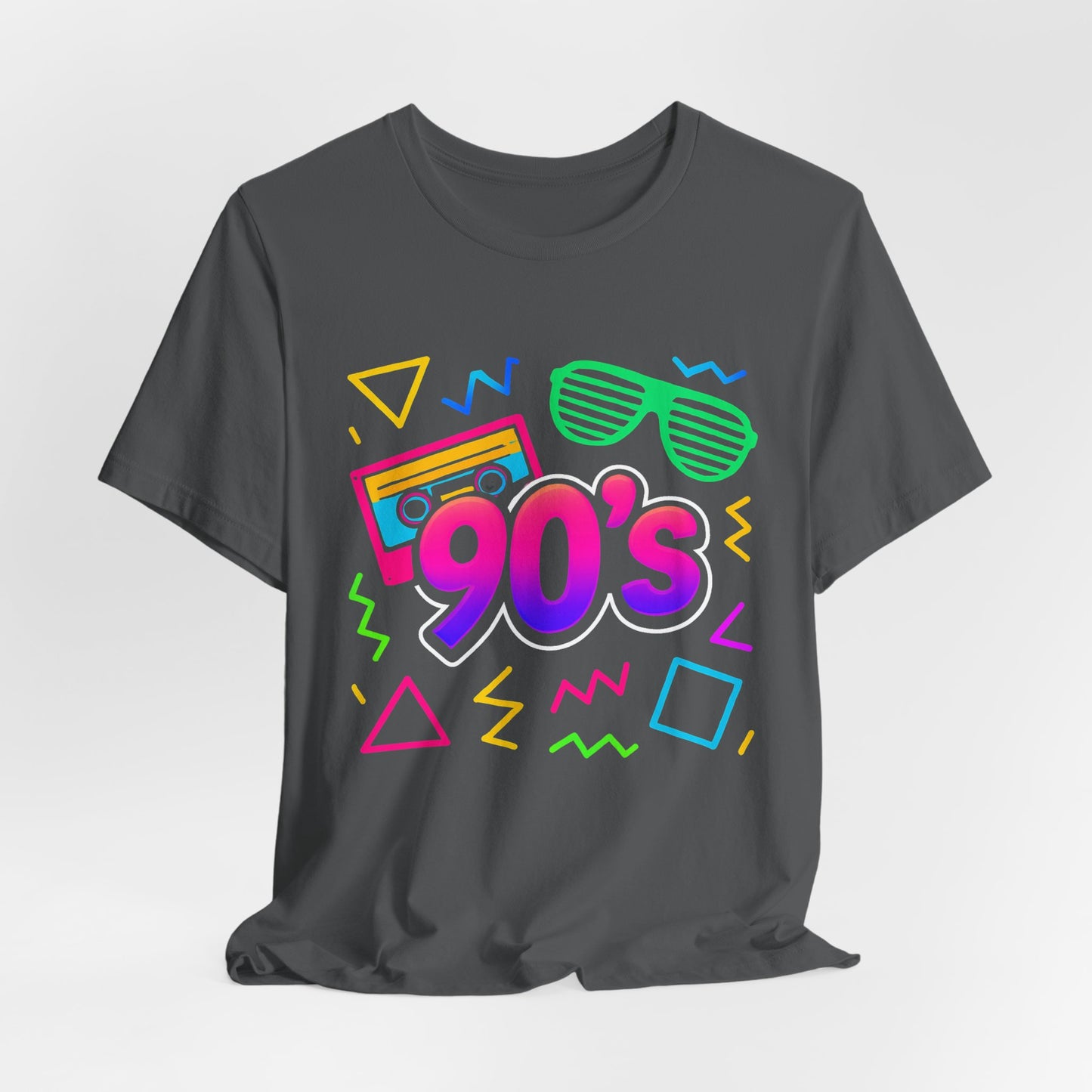 Música de la vieja escuela de los 90: ambiente arcade, clásico vintage de los 90. Camiseta retro de los 90 con la frase "Amo los años noventa".