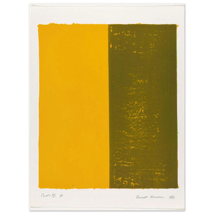 Barnett Newman - Canto XIII  75x100 cm / 30x40inches Fine Art Poster