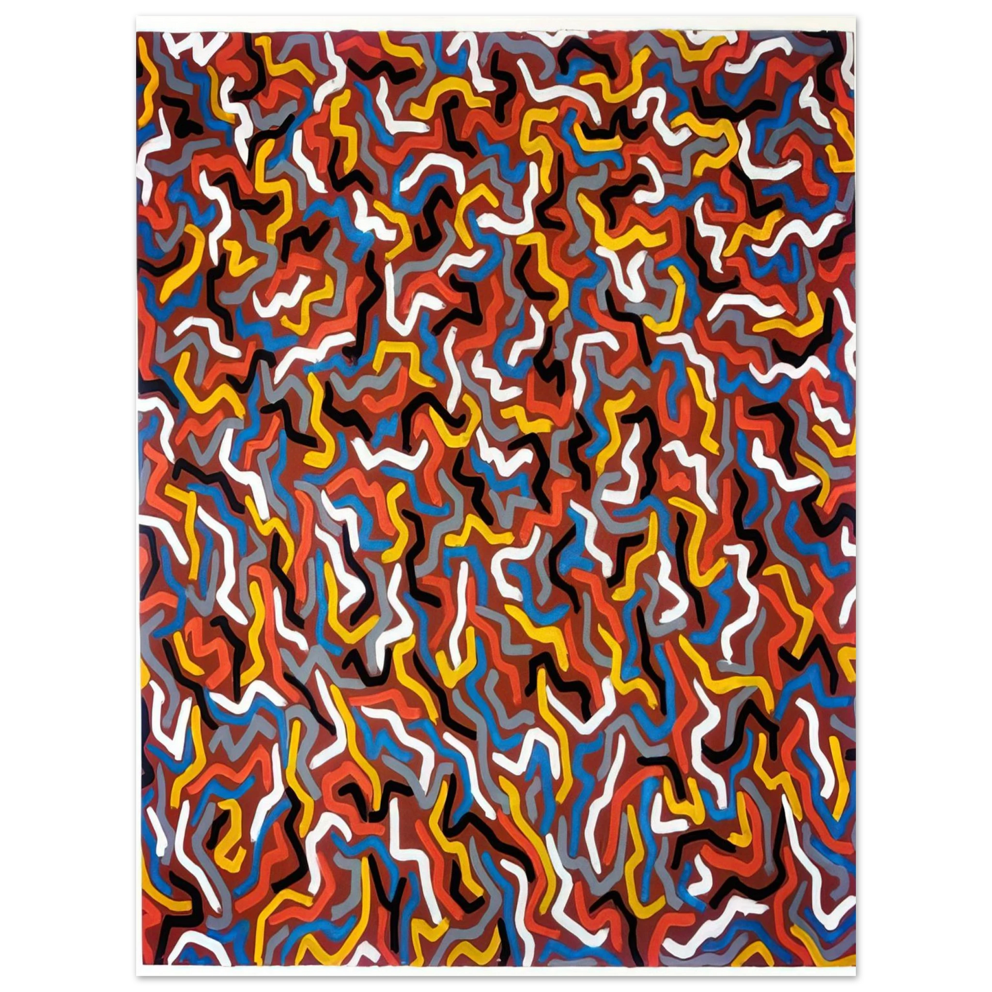 Sol LeWitt - Squiggles  75x100 cm / 30x40inches Fine Art Poster