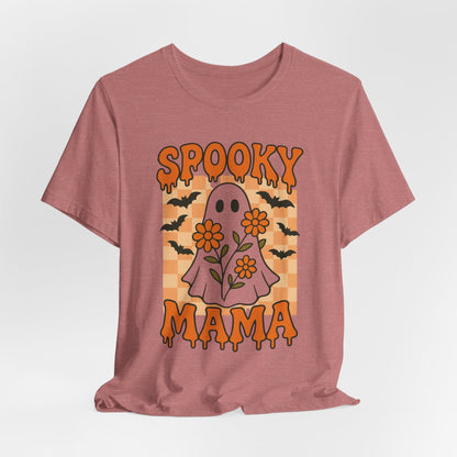 Spooky Mama Groovy Vintage Ghost Halloween Spooky Mom Mother
