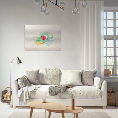 UNTITLED RED GREEN YELLOW AND BLUE - Luis Feito Brushed Aluminum Print - 70x100 cm / 28x40 inches | Luis Feito Aluminum Print | Luis Feito Prints