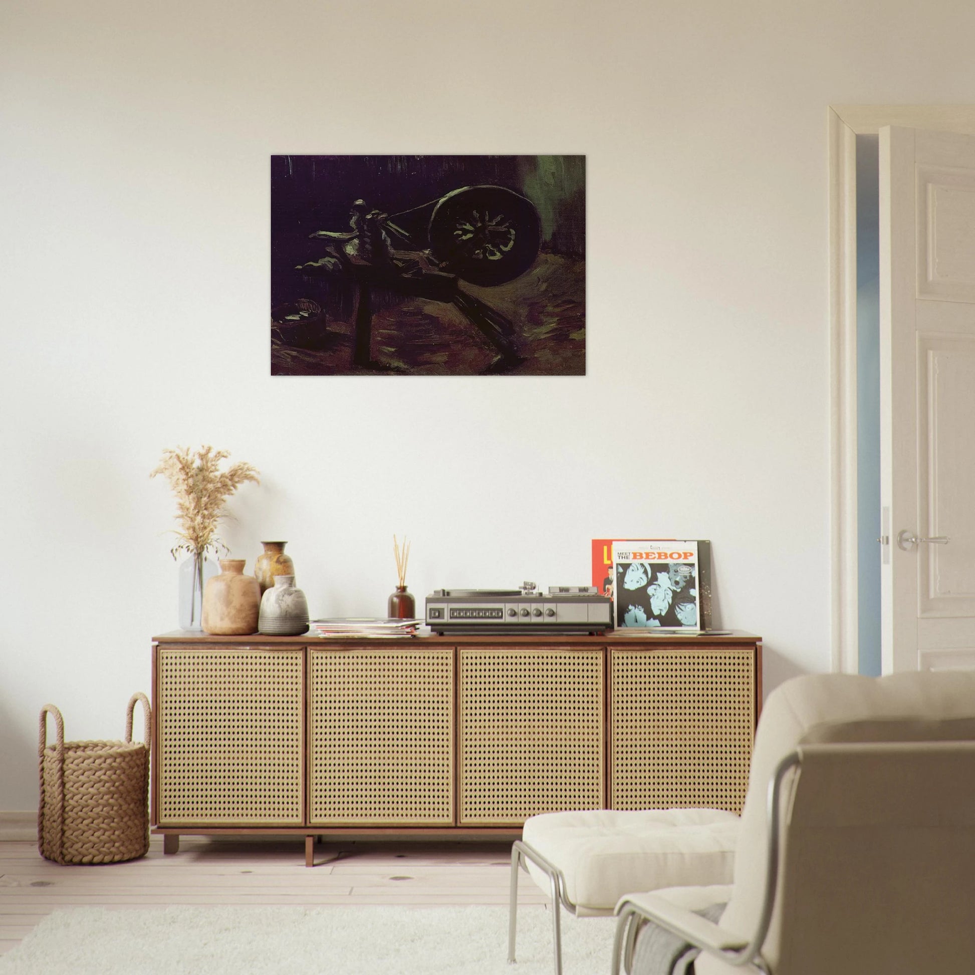 Bobbin Winder - Vincent van Gogh Brushed Aluminum Print - 70x100 cm / 28x40 inches | Vincent van Gogh Aluminum Print | Vincent van Gogh Prints