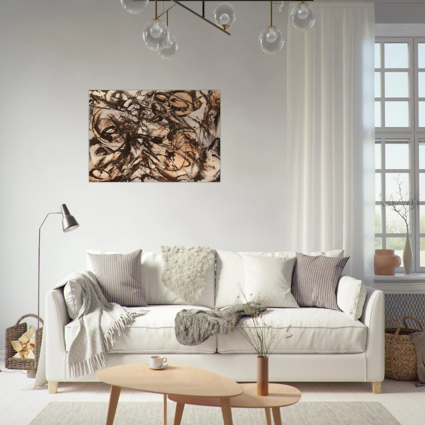 The Guardian - Lee Krasner Brushed Aluminum Print - 70x100 cm / 28x40 inches | Lee Krasner Aluminum Print | Lee Krasner Prints