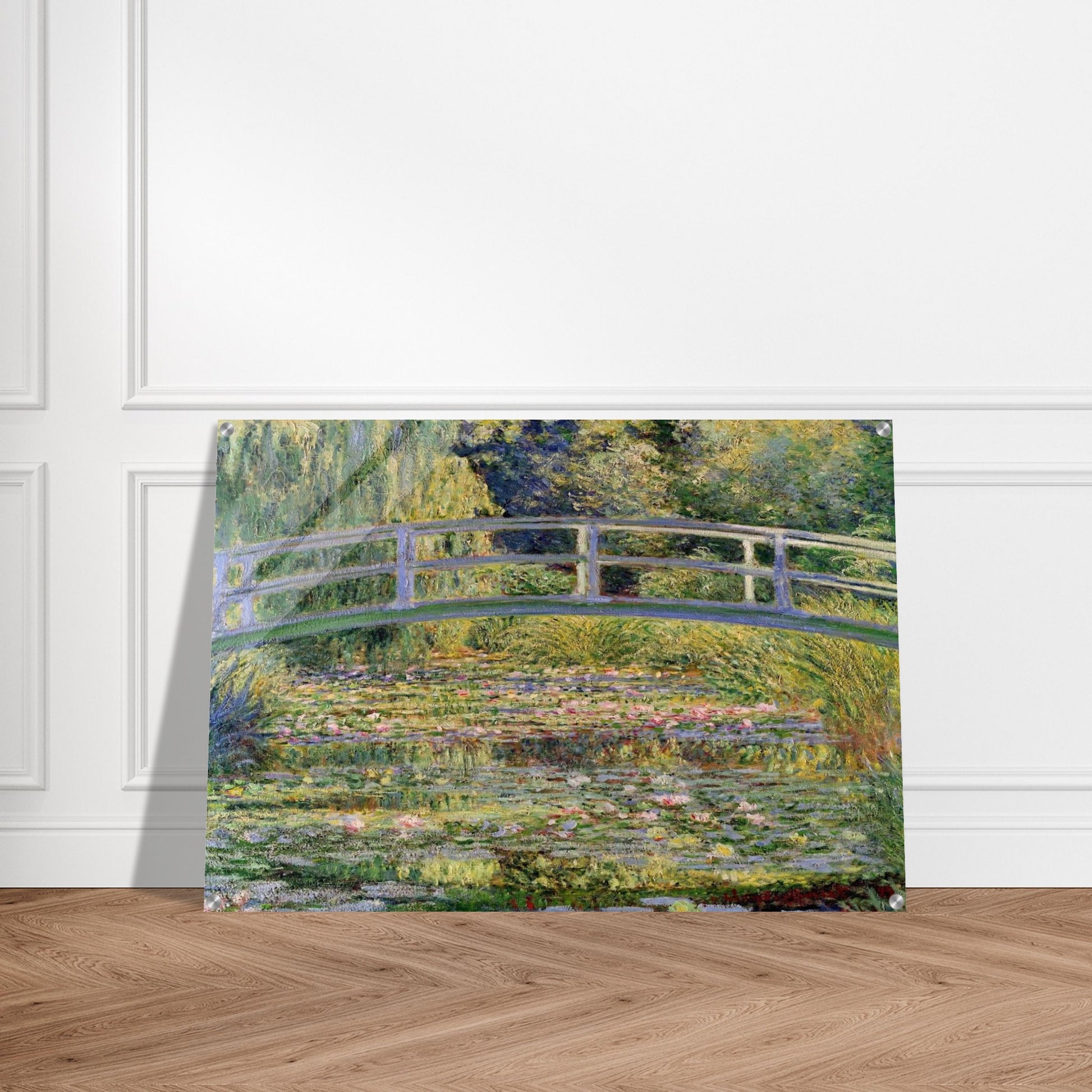 The Japanese Bridge The Water-Lily Pond - claude monet Acrylic Print - 70x100 cm / 28x40″ inches | claude monet Wall Art | claude monet Prints