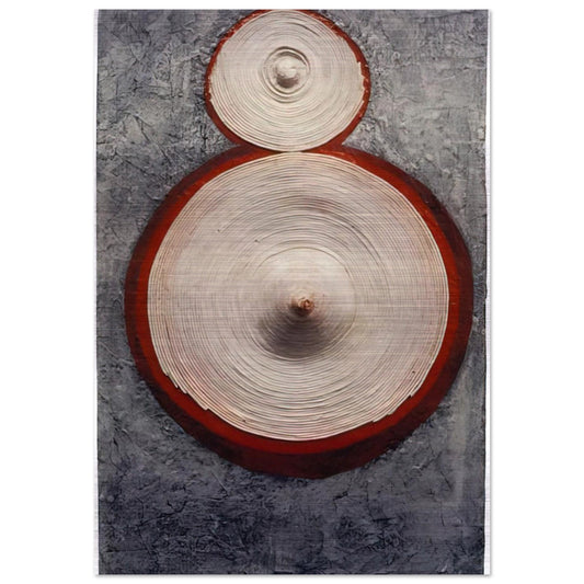 RINGAROUND AROSIE 1965 - Eva Hesse Brushed Aluminum Print - 70x100 cm / 28x40 inches | Eva Hesse Aluminum Print | Eva Hesse Prints