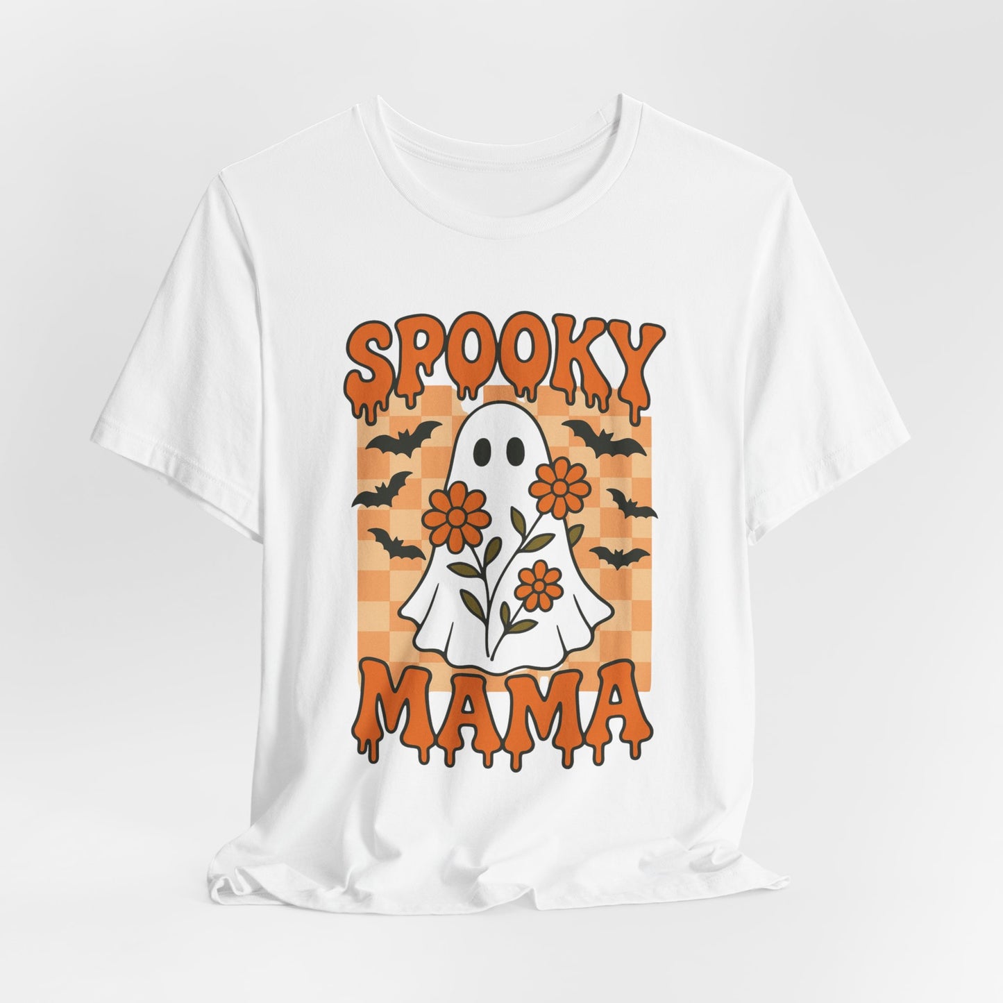 Spooky Mama Groovy Vintage Ghost Halloween Spooky Mom Mother