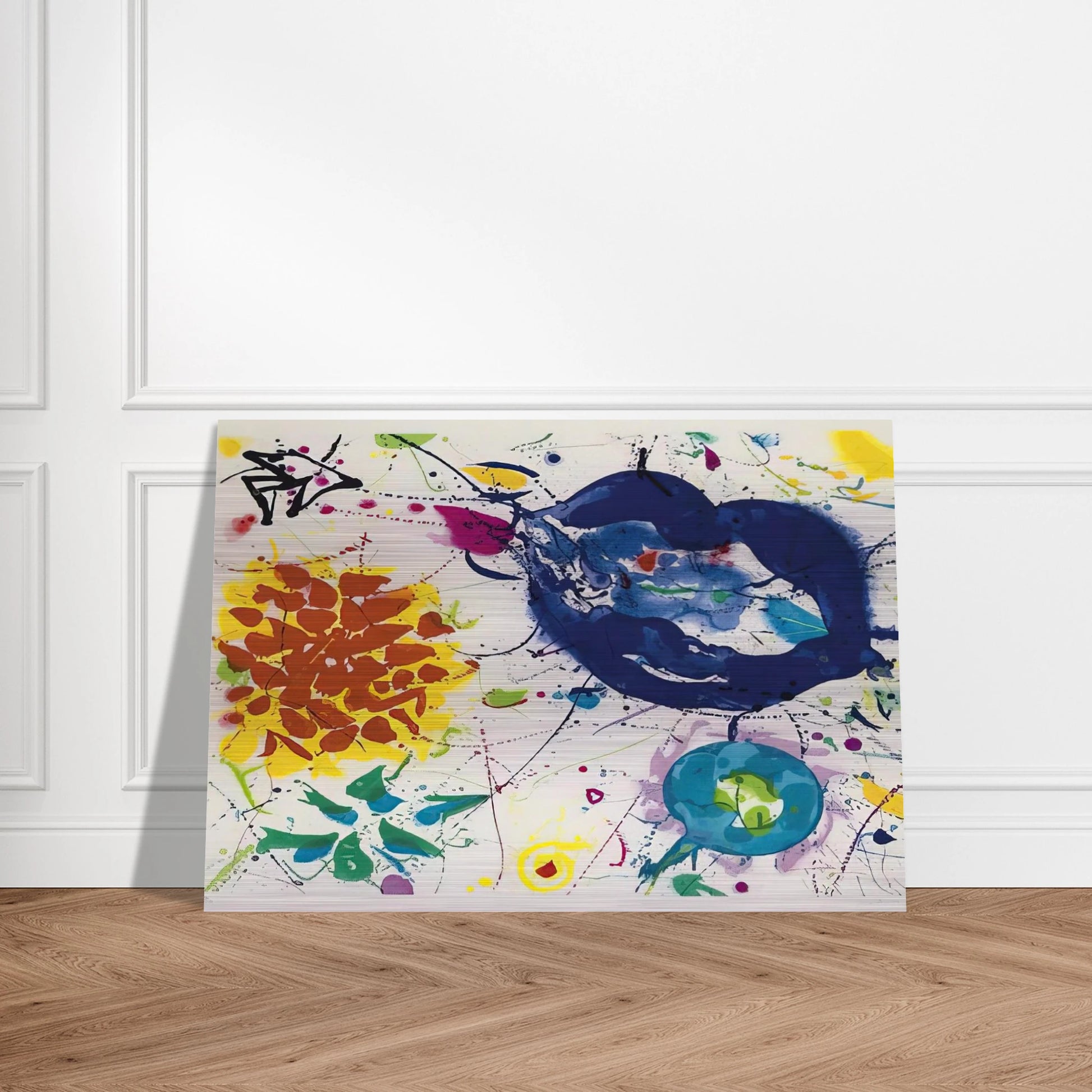Senza Titolo III - Sam Francis Brushed Aluminum Print - 70x100 cm / 28x40 inches | Sam Francis Aluminum Print | Sam Francis Prints